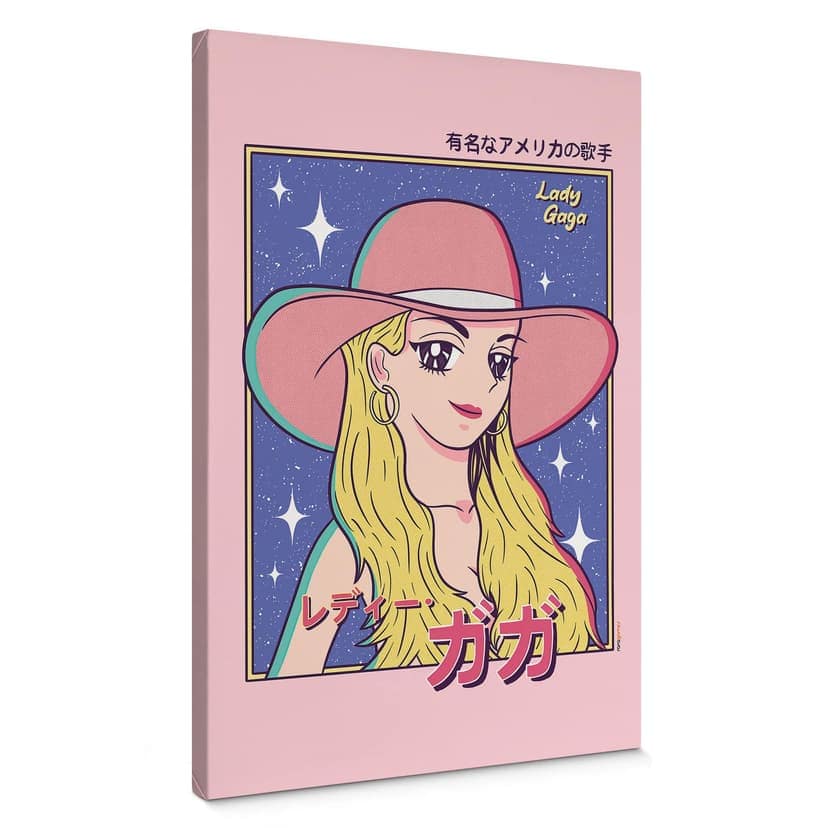 Canvastavla anime flicka "Lady Gaga" - Gomes