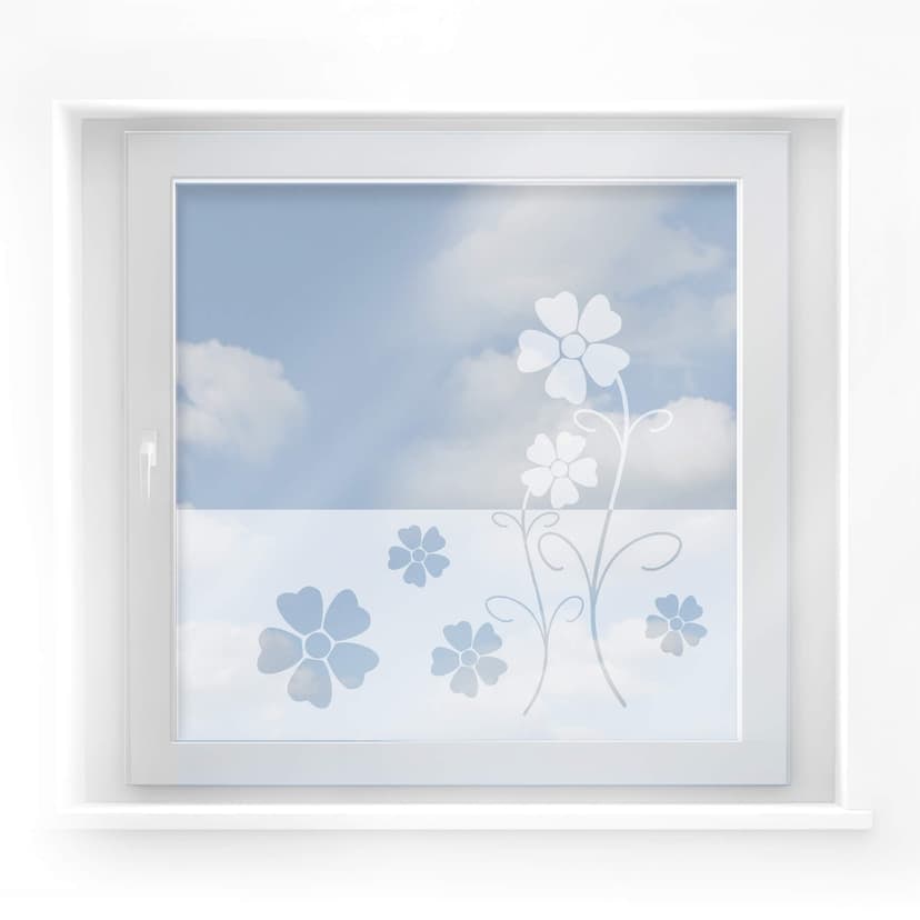 Fönsterdekor blommotiv