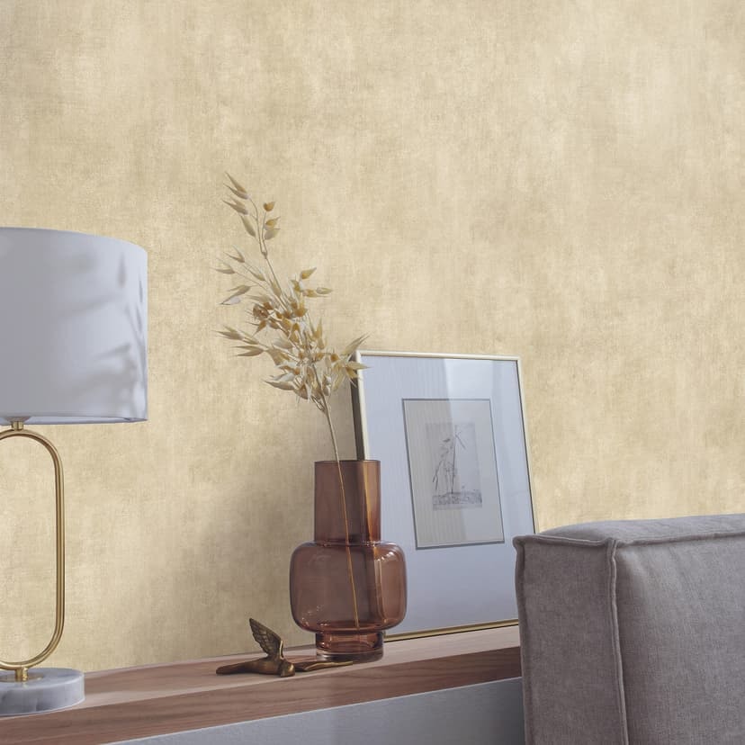 Non-woven tapet SHINY CONCRETE Elle Decoration 4, beige