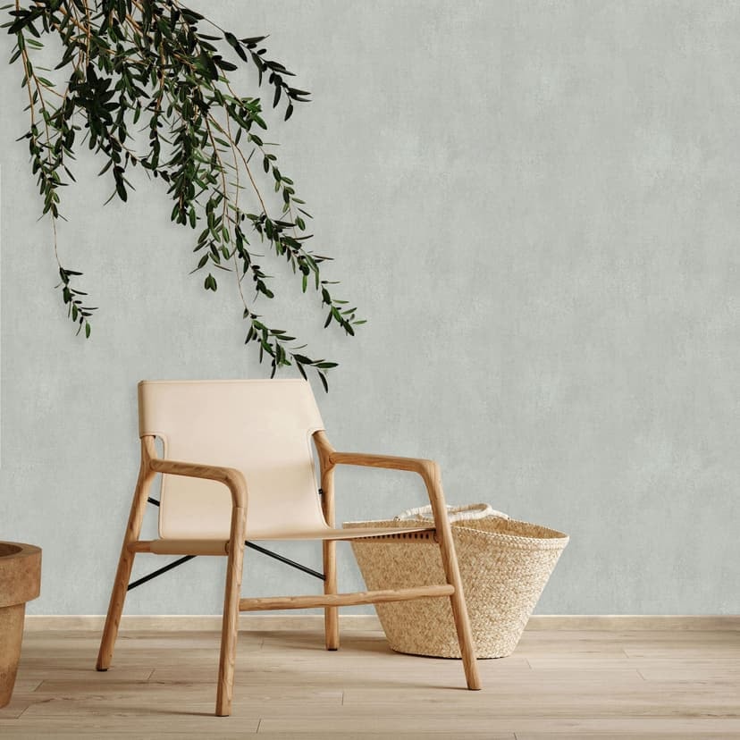Non-woven tapet i grå betong look used look plain