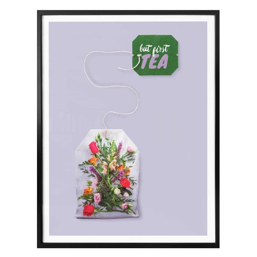 Poster Lösvikt - Blommigt te