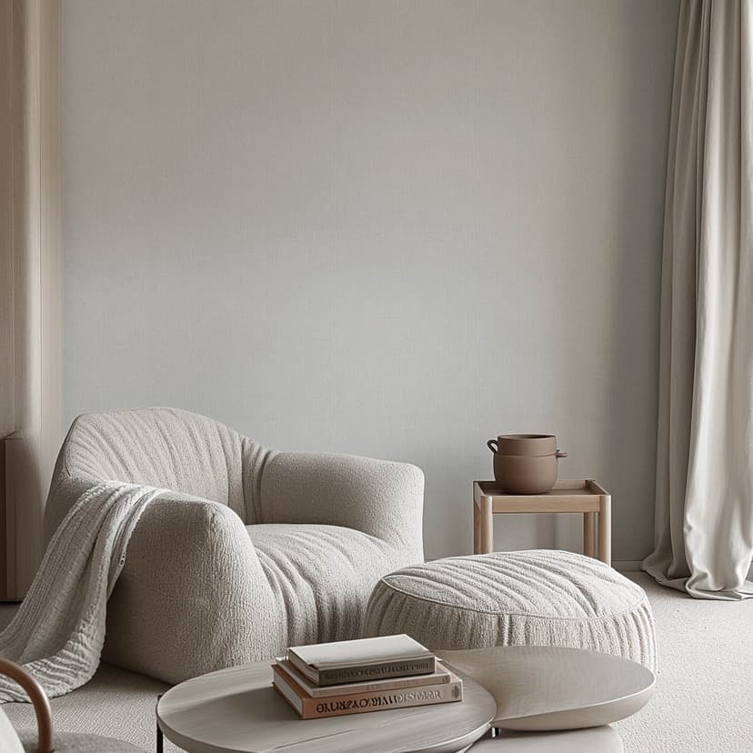 Non-woven tapet grå i linne ser diskret modern ut för tidlösa vardagsrum