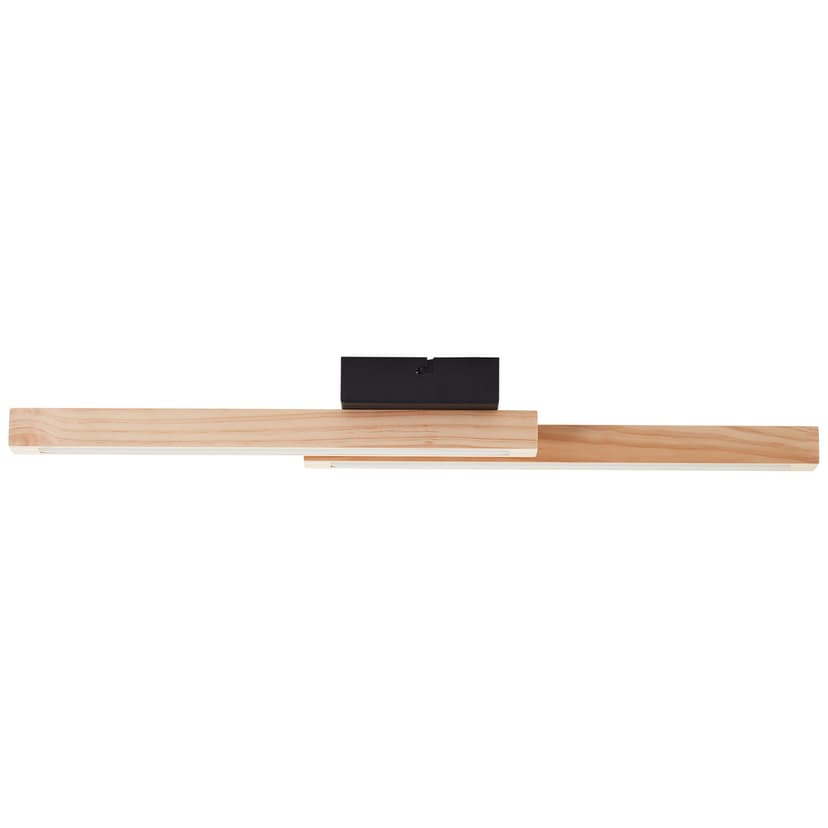 Deckenleuchte Anabelle 1 Braun, 14W, 62 x 6,5 cm, Holz LED-Lampe