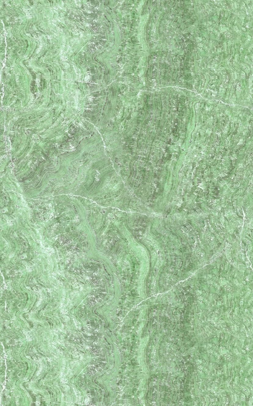 Fototapet med motiv av grön marmor i naturstensutseende med mjuka ådror 3,4 x 2,12 m