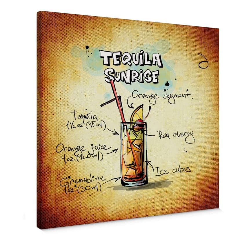 Canvastavla Tequila Sunrise - Recept
