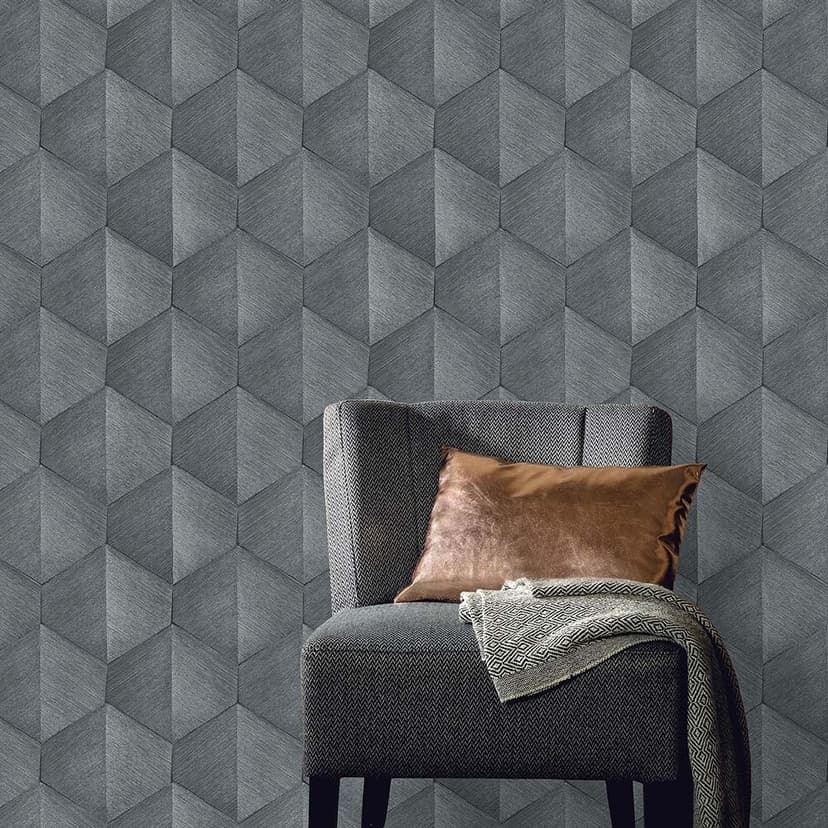 3D-tapet, mönstrad tapet Fashion for Walls 4 av Guido Maria Kretschmer grå