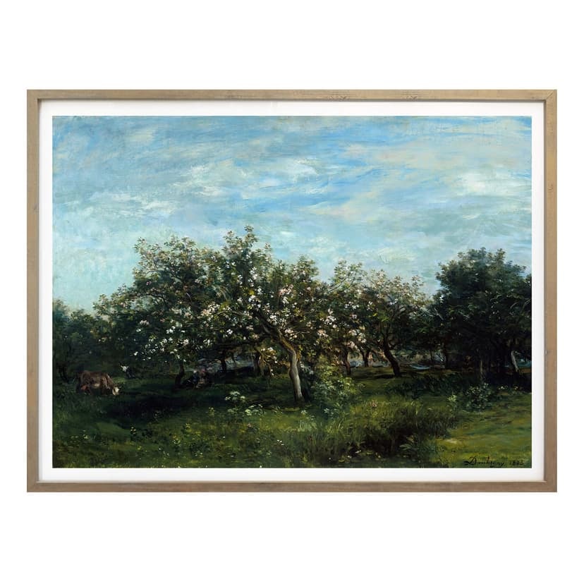 Poster Daubigny - Äppelblomning