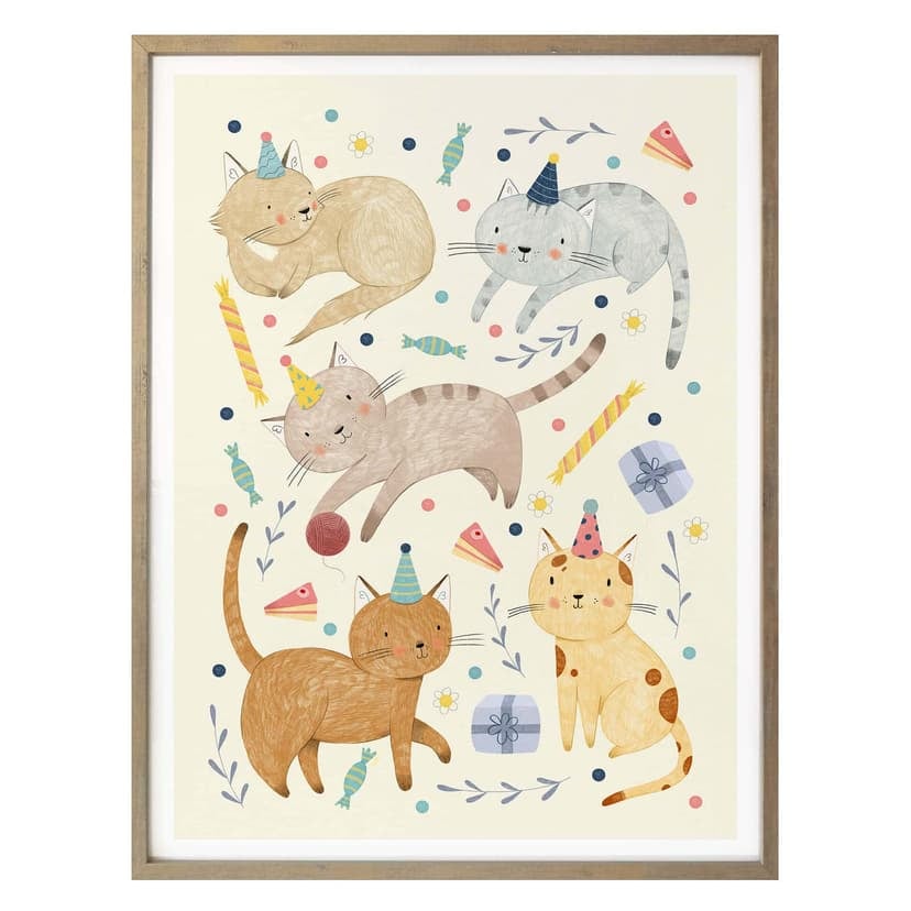 Poster Loske - Kattens födelsedag