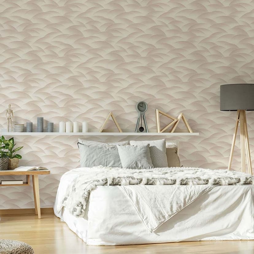 Korrugerad tapet, mönstrad tapet Fashion for Walls 4 av Guido Maria Kretschmer beige