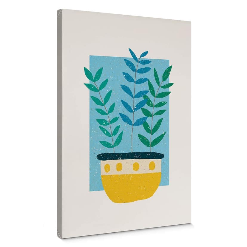Canvastavla Demir - Botanisk illustration