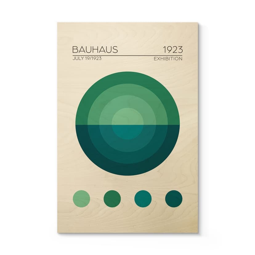 Träposter Bauhaus Mavi Daire - Tunaboylu