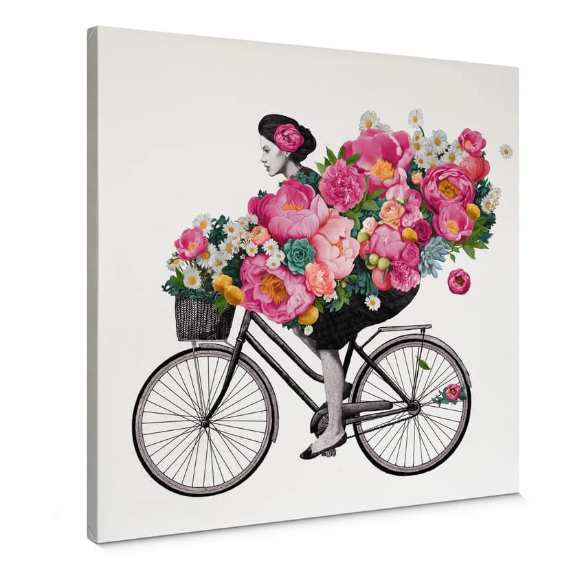 Canvastavla Gravar - Flora Cykel