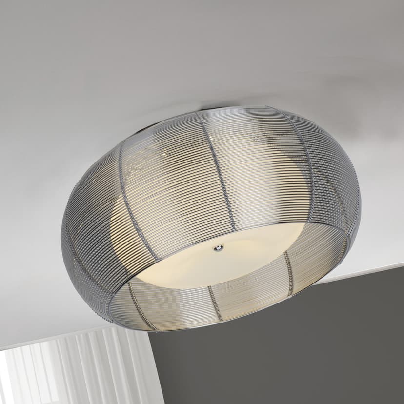 Deckenleuchte Maxime 9 Metallic, 30W, 26 x 50 cm, Glas Deckenlampe