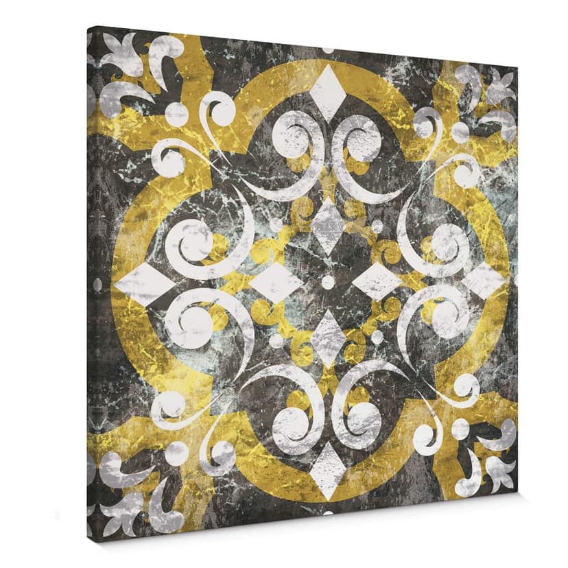 Canvastavla Morroccan Ornament - Fyrkant