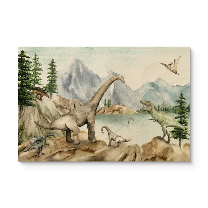 Kikki Belle Träposter i trä - Dinowelt