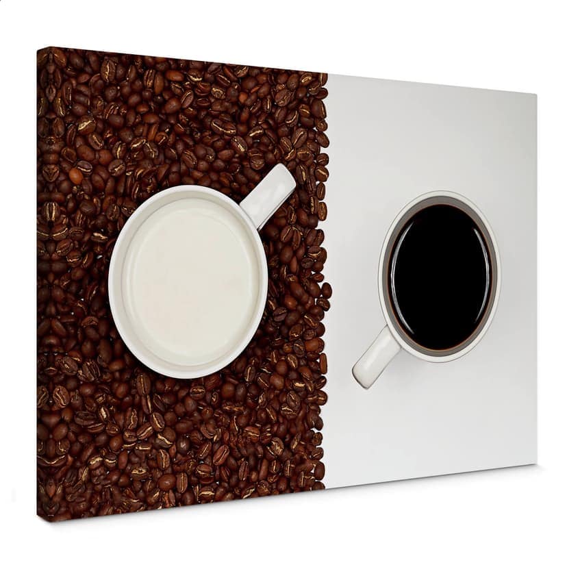 Canvastavla Lavsen - Vit Espresso