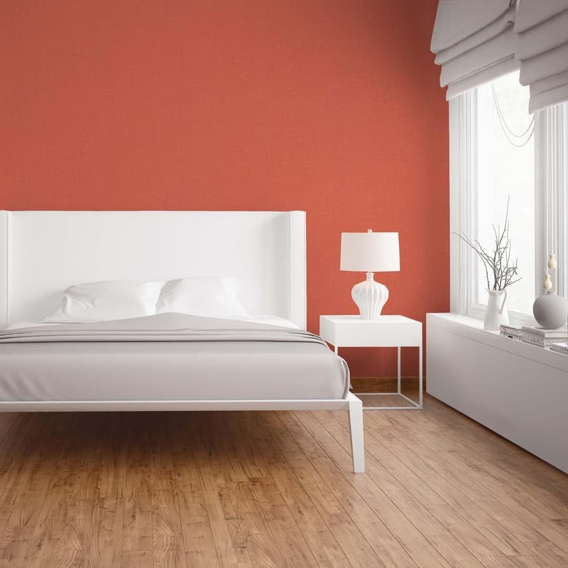 Solid orange tapet - vanlig non-woven tapet hall, vardagsrum