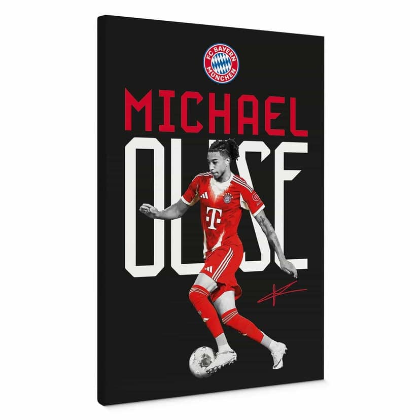 Canvastavla FC Bayern-spelaren Michael Olise 2025/26
