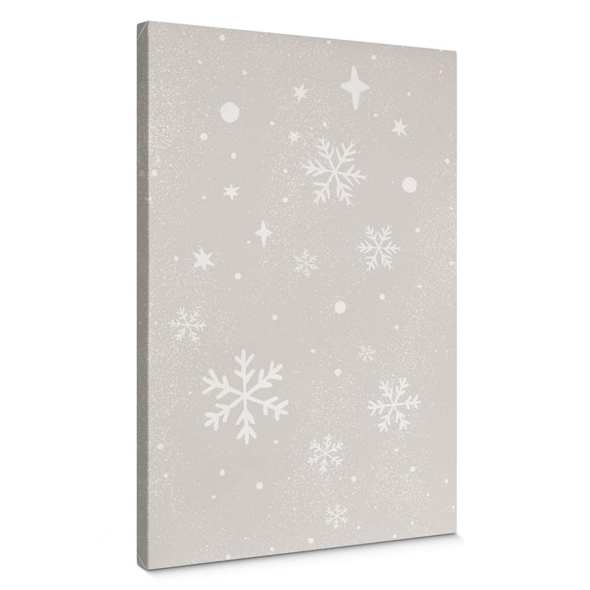 Canvastavla Vinter - Snöflingor - Orara Studio