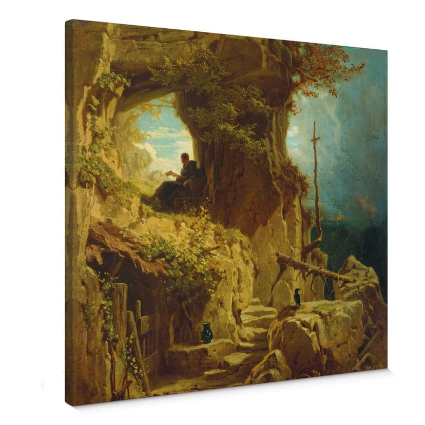 Canvastavla Spitzweg - Eremiten