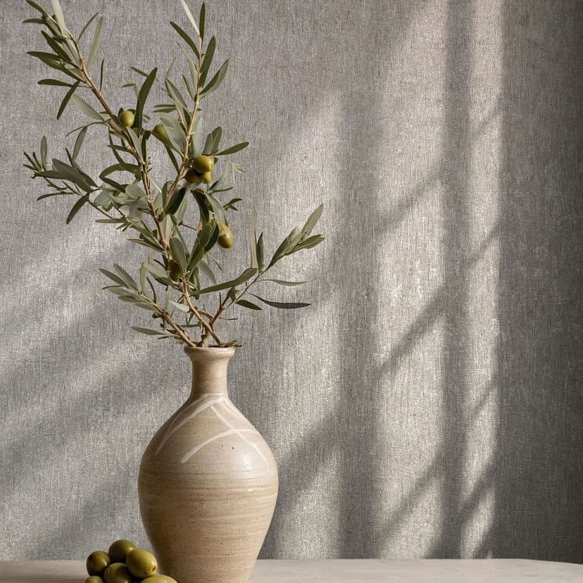 Non-woven tapeter i grå, beige betong ser vanligt moderna ut