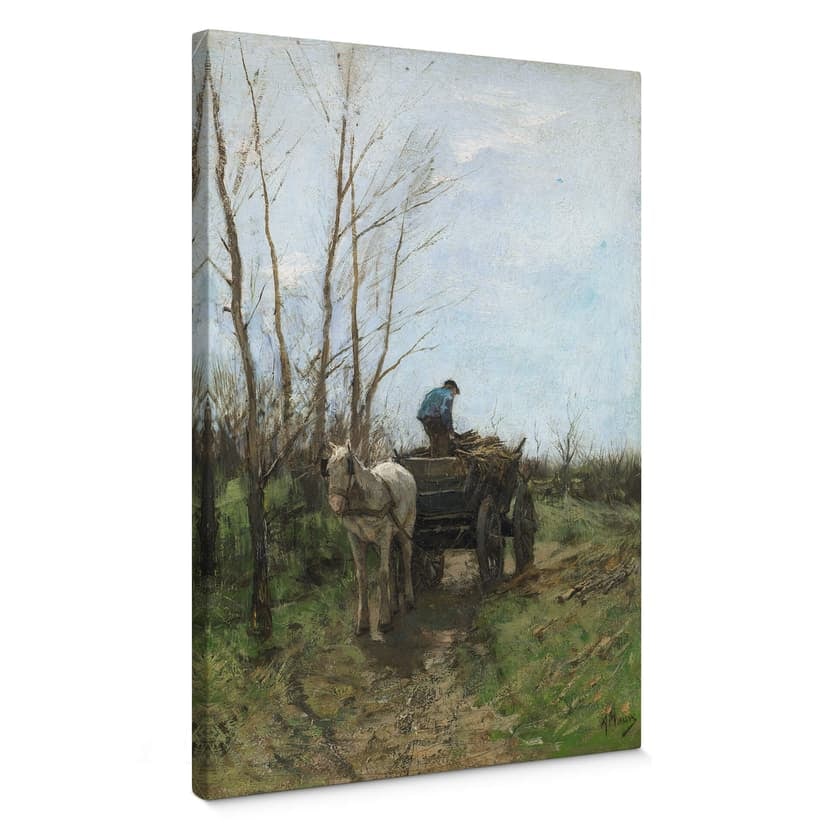 Mauve Canvastavla - Samla in trä