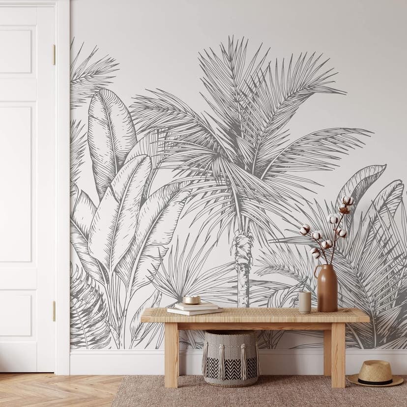 Fototapet med djungelillustration