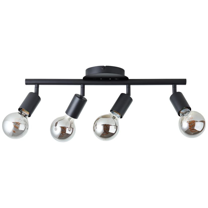Strahlerrohr Rafael 1 Schwarz, 28W, 12,5 x 49 cm, Metall Spotleuchte