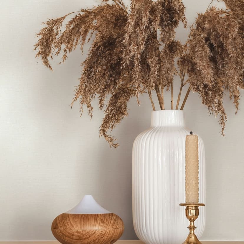 Icke-vävd tapet texturerad slät modern matt i beige