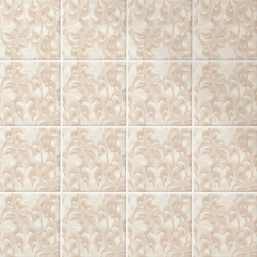 Kakeldekorer Palmer i djungeln Beige - Blomstersmycke - Set om 12