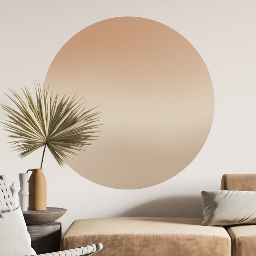 Wallsticker Ombre - Ökenmorgon - Rund