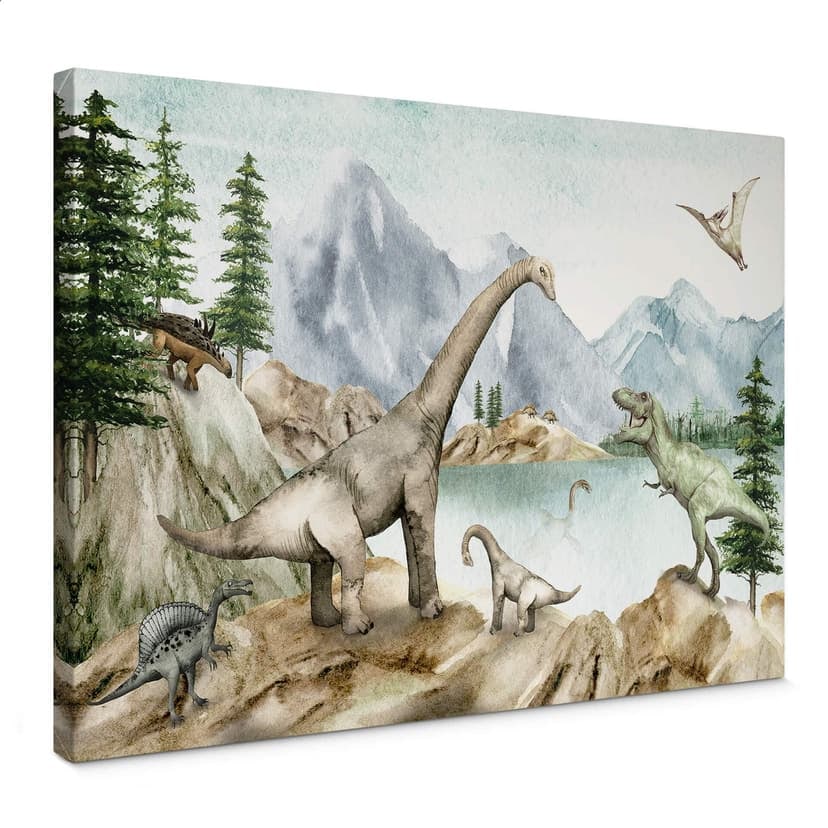 Canvastavla Kikki Belle - Dinos värld