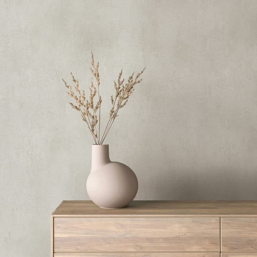 Non-woven tapet i grå betong look used look plain