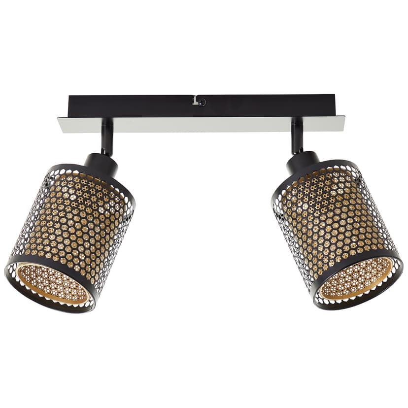 Spotbalken Elias Gold, 28W, 20,9 x 30 cm, Metall Lampe