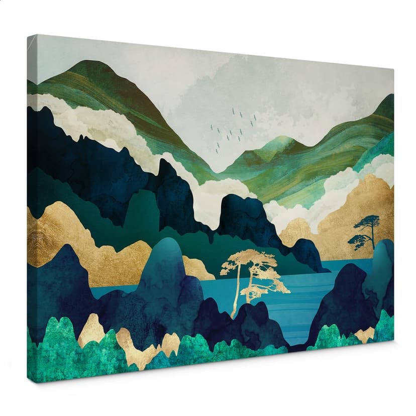 Canvastavla SpaceFrog Designs - I bergen