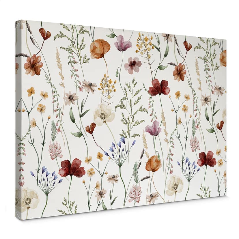 Färgglada vildblommor på canvas - UN Designs