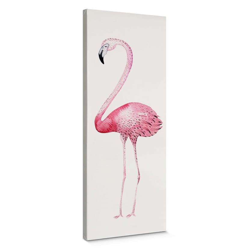 Canvas Kvilis - Rosa flamingo 01