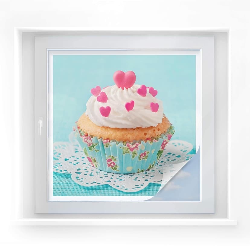 Hearts on Cupcake sekretessfilm - fyrkantig