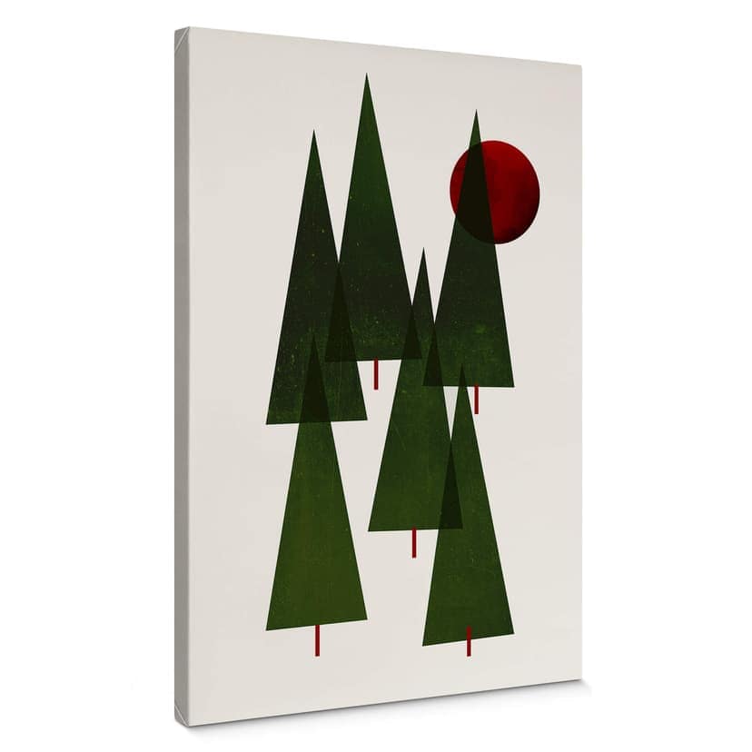 Canvastavla Kubistika - Liten granskog