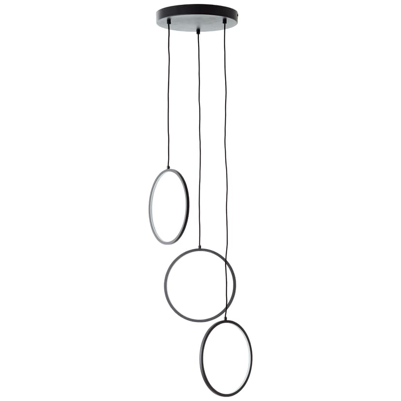 Pendelleuchte Elea 4 Schwarz, 24W, 150 x 28 cm, Metall Lampe