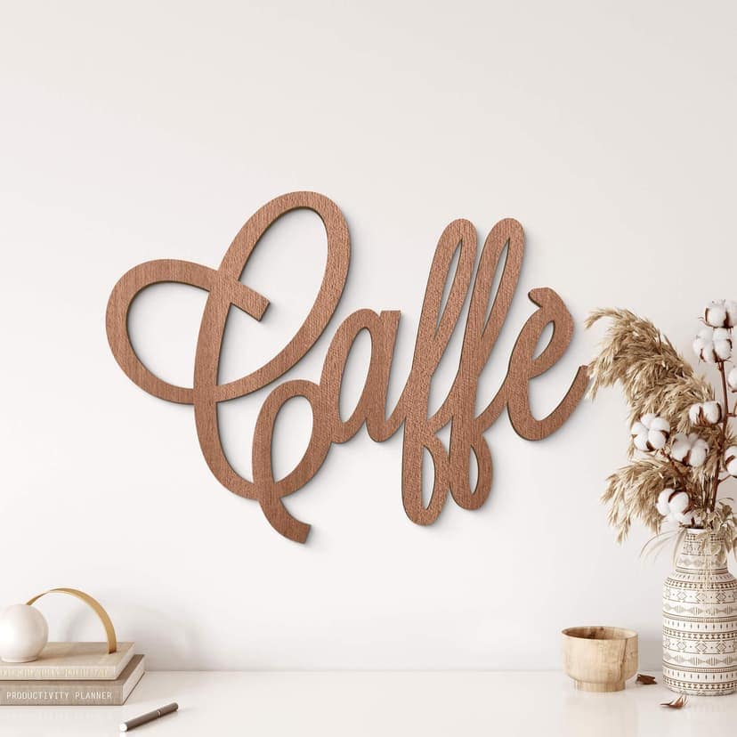 Väggdekorationer i trä mahogny - Caffè