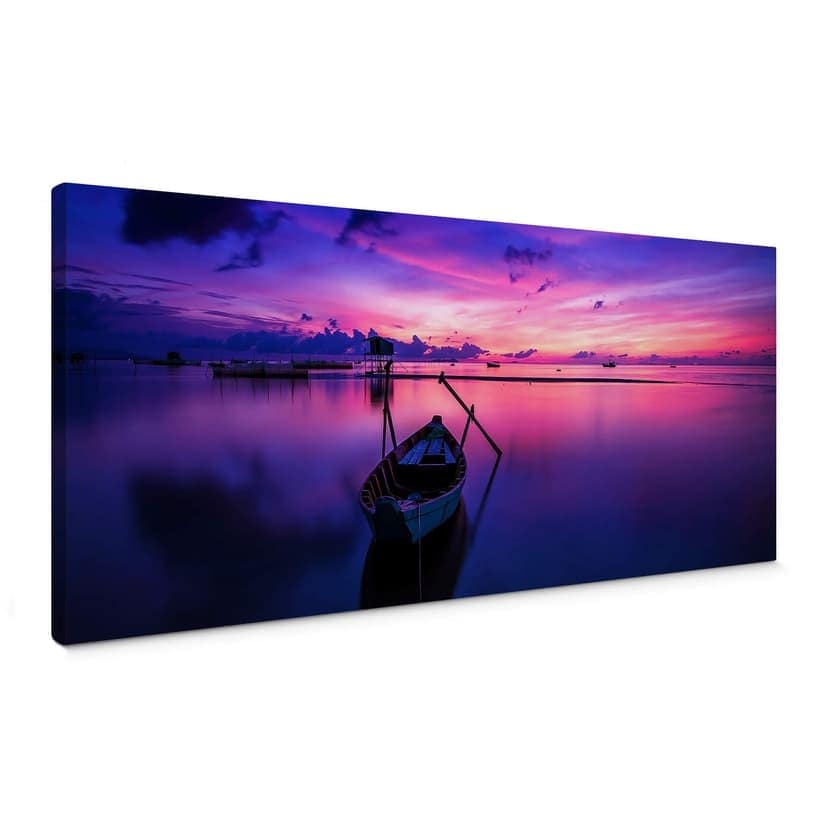 Canvas Rosa soluppgång - Panorama