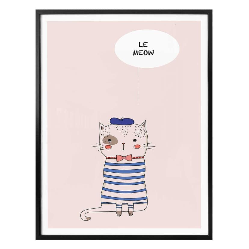 Poster Kubistika - Le Meow