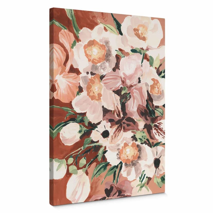 Canvastavla Orkidéblommor - Zwara