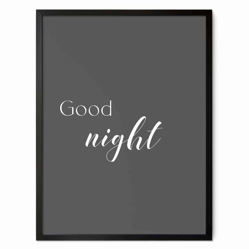 Poster Typografi God natt