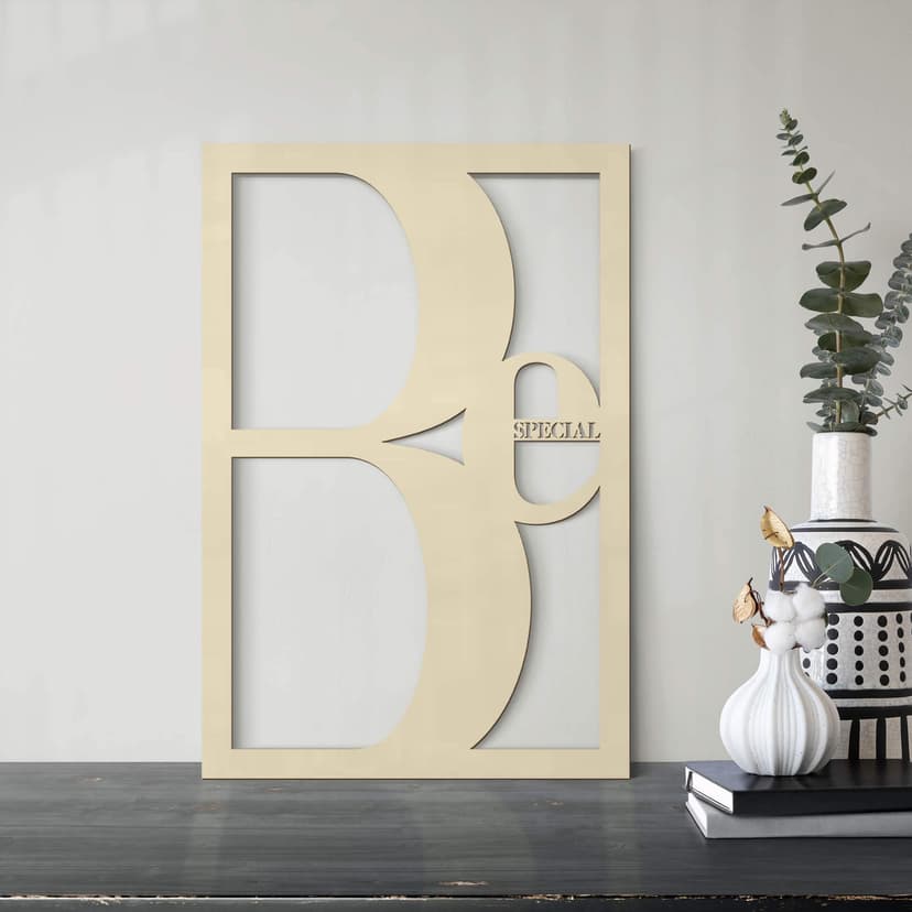 Dekorativ bild i poppel - Be special
