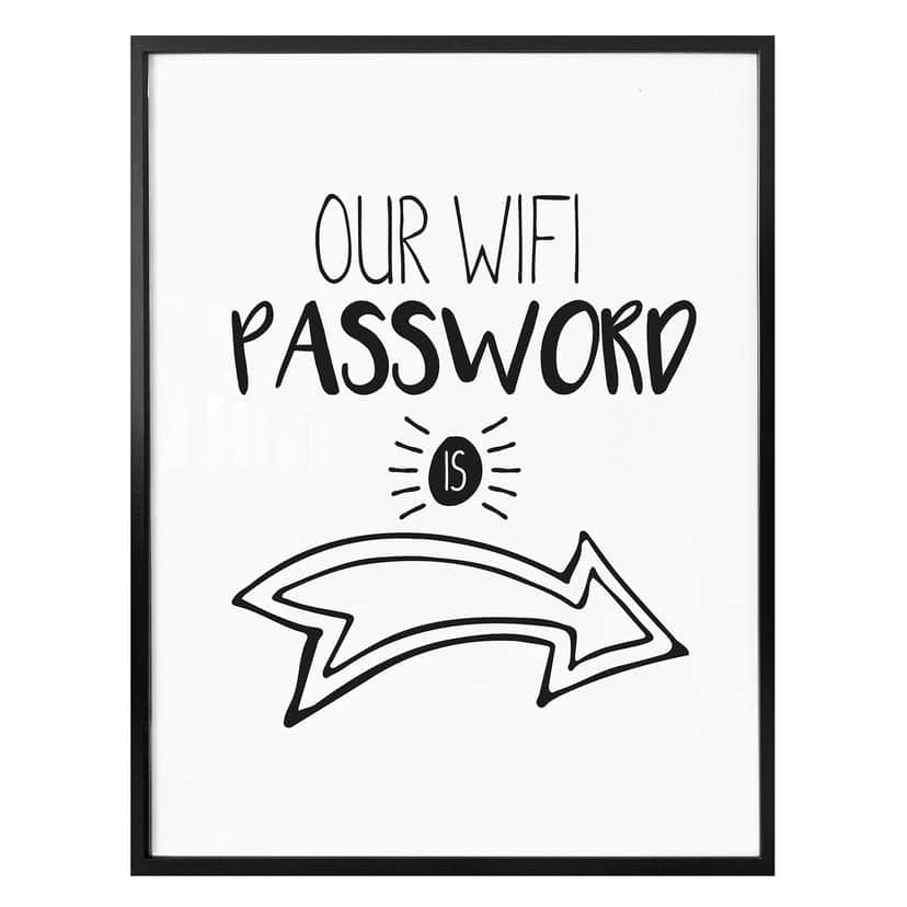 Poster vårt Wifi-lösenord
