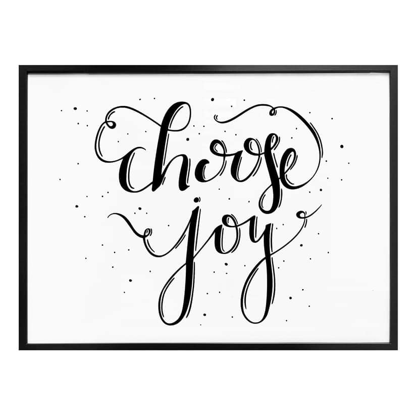 Choose Joy poster - vit