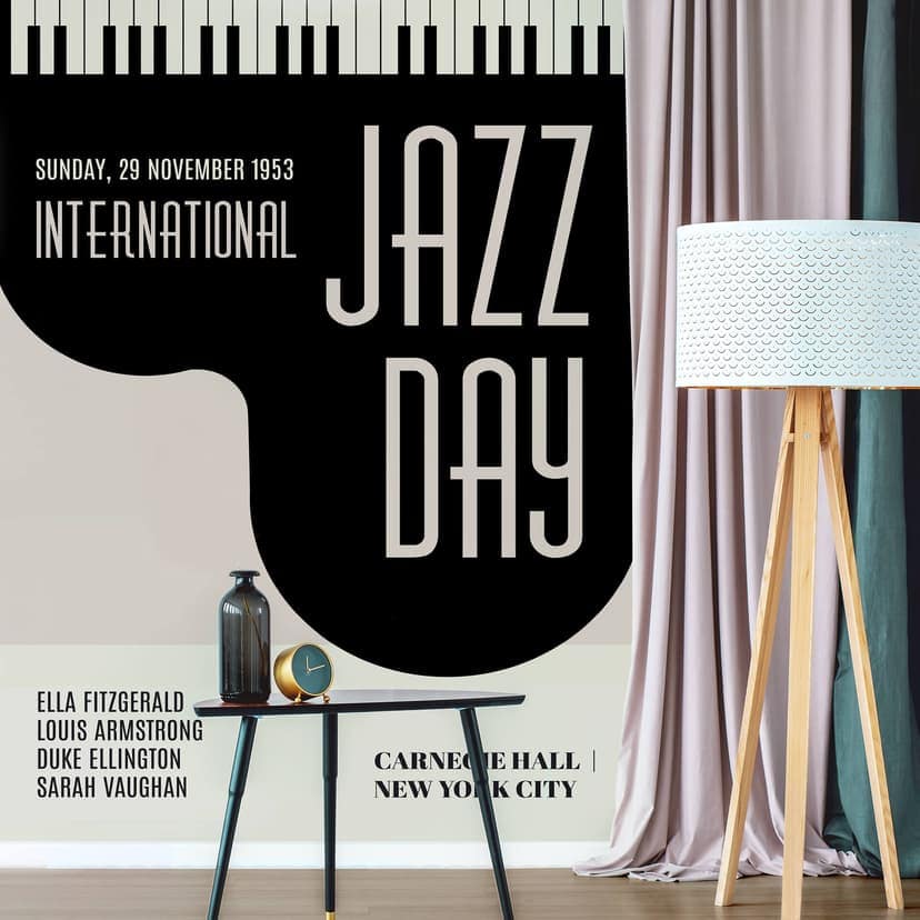 Fototapet Kubistika - Jazzdagen