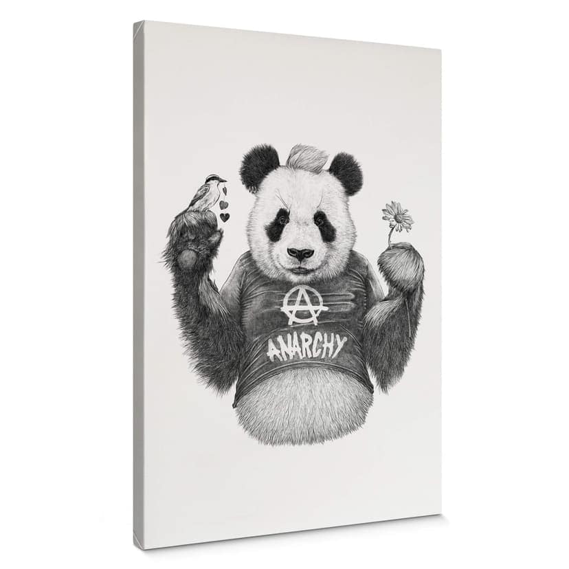 Canvastavla Kools - Punk Panda